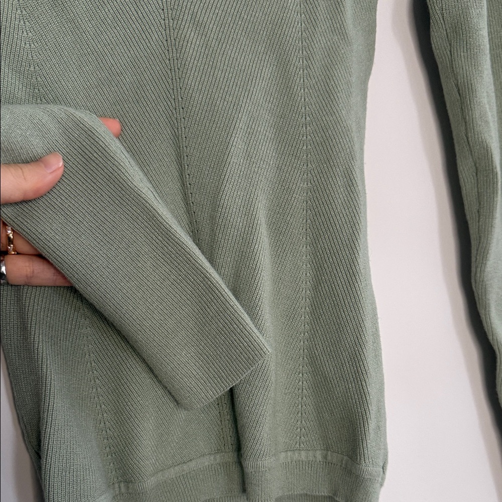 Wilfred Sage Green Ribbed Knit Top - Picture 4 of 5